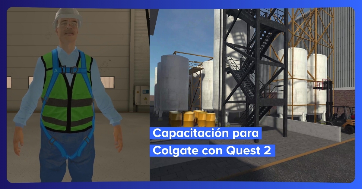 Capacitación Virtual con Quest 2 desarrollado para Colgate